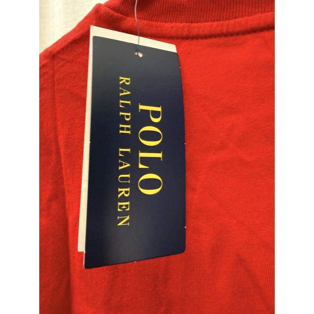Polo Ralph Lauren Men's Classic-Fit V-Neck Red T-Shirt Sz Small RTL $45